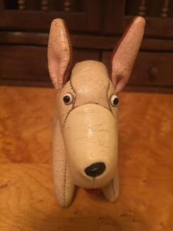 Старинная игрушка собачка СССР винтаж