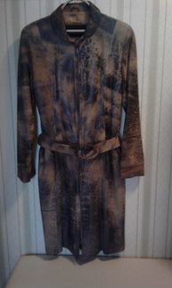 Кожанный плащ на весну-осень