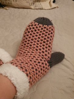 Варежки теплые вязанные. Перчатки