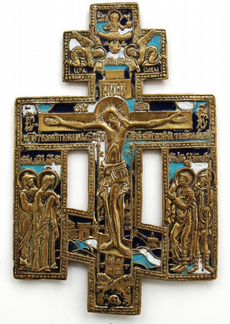 Икона. Ставротека. Крест. Нечастый. Клеймо