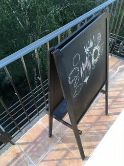 Штендер, меловая доска и под маркеры, ручная работ