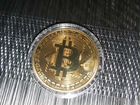 Монета bitcoin сувенирная