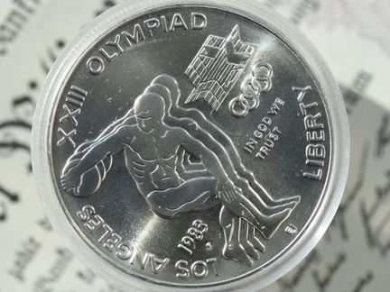 США 1 доллар 1983г. Серебро