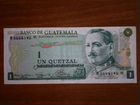 Банкнота Гватемала 1 кетцаль 1975 г. XF