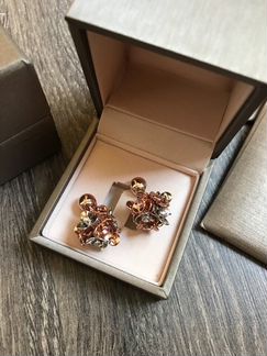 Пусеты Dior с цветами
