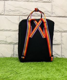 Оригинал Kanken classic чёрный радуга рюкзак