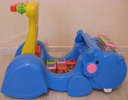 Ходунки каталка бегемот Fisher Price