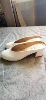 Pierre Cardin белые туфли без задника