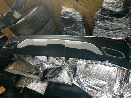 Диффузор задний с насадками Mercedes GLE