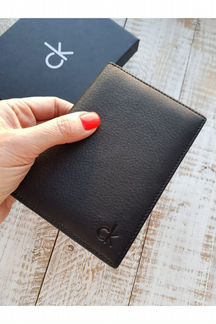 Кожаная обложка для паспорта - Black