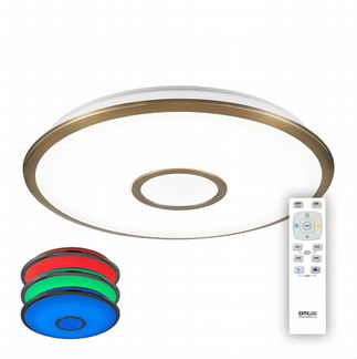 Люстра с пультом Citilux Старлайт CL70363RGB светодиодная Бронза