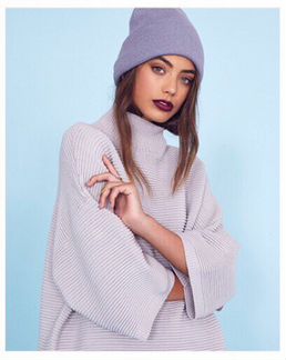 Пуловер туника серый Missguided