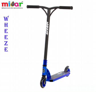 Трюковой самокат micar wheeze синий