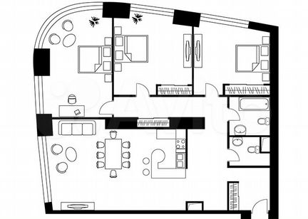 3-к квартира, 144 м², 26/56 эт.