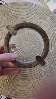 Пепельница серебро 875 пробы. Хрусталь