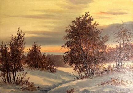 Картины Зима Painting Winter Exp.2