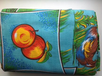 Отрез ткани с детским рисунком СССР 112 х 472 см