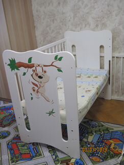 Кроватка Можгинский лесокомбинат Руслана (колеса)