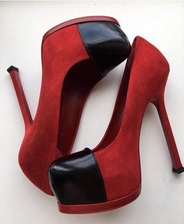 Туфли замшевые YSL