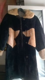 Шуба мутоновая новая, натуральная. Винтаж