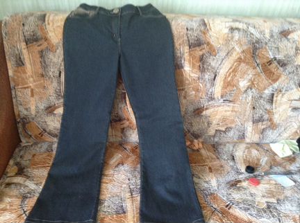 Джинсы новые черные размер 46