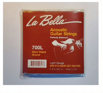 Струны для акустической гитары La Bella 700L (USA)
