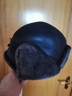 Шапка-ушанка мужская из овчины