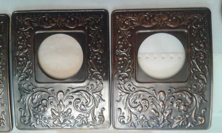 Декоративная накладка под выключатель латунь СССР