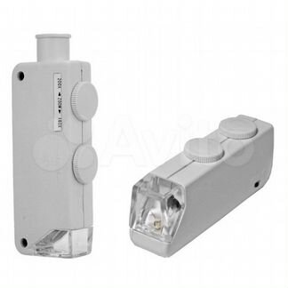 Микроскоп 160-200х карманный с подсветкой