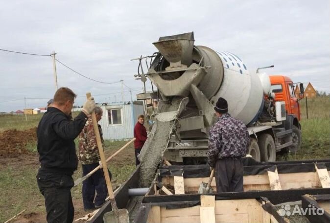 Бетон миксер с длинным желобом