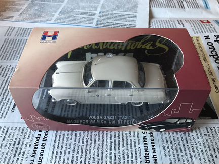 Газ-21 «такси». Масштаб 1/43