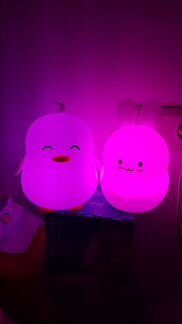 Силиконовый ночник (зайка,медвежонок,пингвиненок)