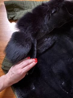 Парка с натуральным мехом