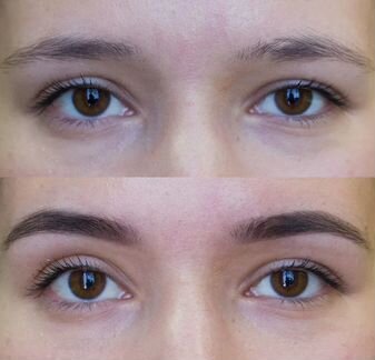Коррекция и окрашивание бровей