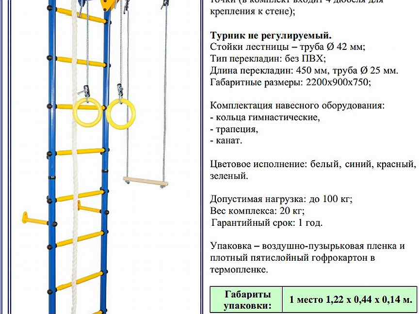 Схема шведской стенки сборки