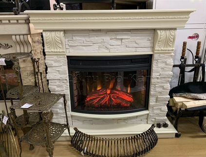 Электрокамин с очагом