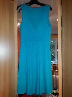 Бирюзовое платье р.46