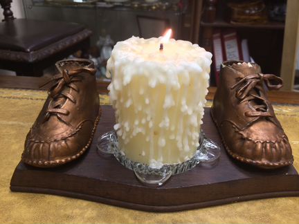 Подсвечник 40-е годы США ботинки настоящие