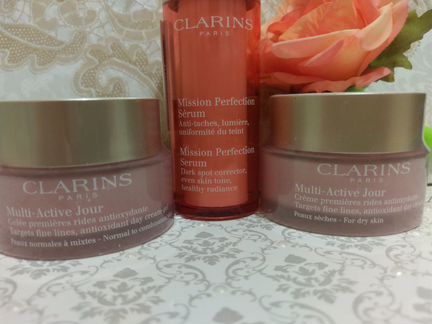 Крем для лица clarins Multi-Active Jour и Serum