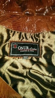 Кожаная Лаковая Куртка(Италия)