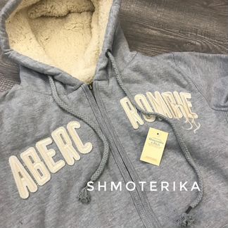 Abercrombie Fitch Куртка-Толстовка Светло-сер S