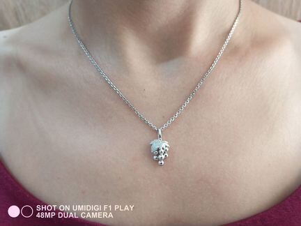 Подвеска из белого золота