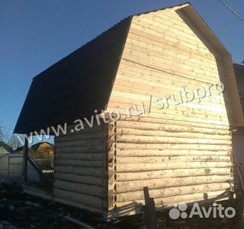 Сруб бани