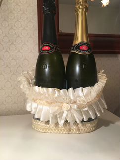 Свадебная корзина для шампанского