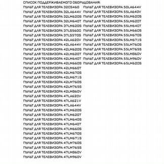 Новый Пульт Huayu для LG AKB73615303