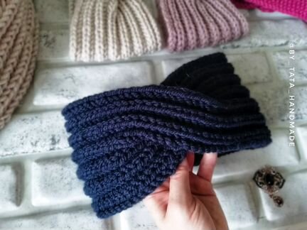 Вязаная повязка на голову