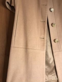 Пальто женское бежевое