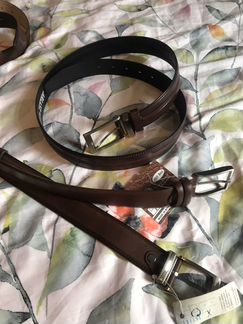 Кожаный мужской ремень новый