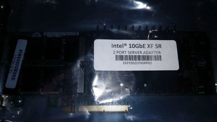 PCI-E Intel 10GBe XF SR 2port (оптика, LAN 10Gb)