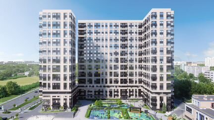 1-к апартаменты, 37.9 м², 13/22 эт.